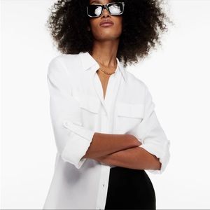 Aritzia The Group Babaton Utility button-up blouse | size xxs